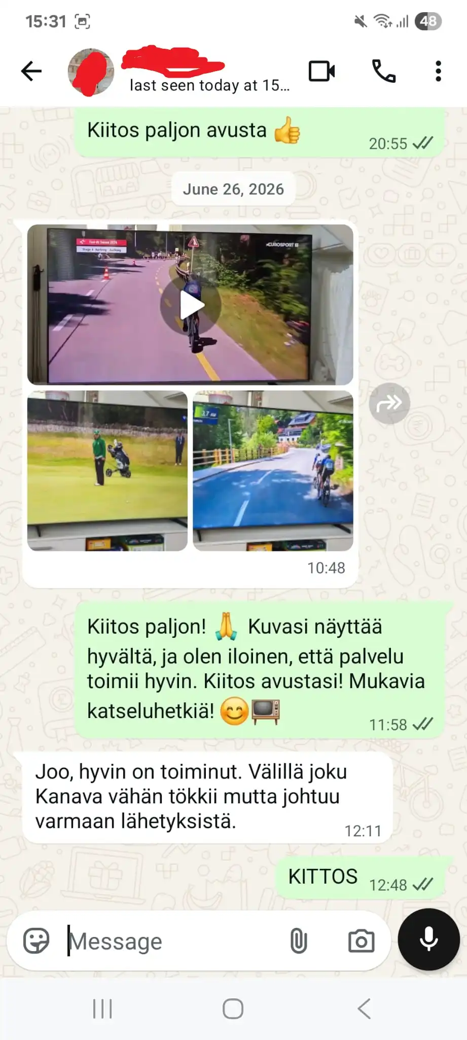 Paras IPTV palvelu asiakaspalaute